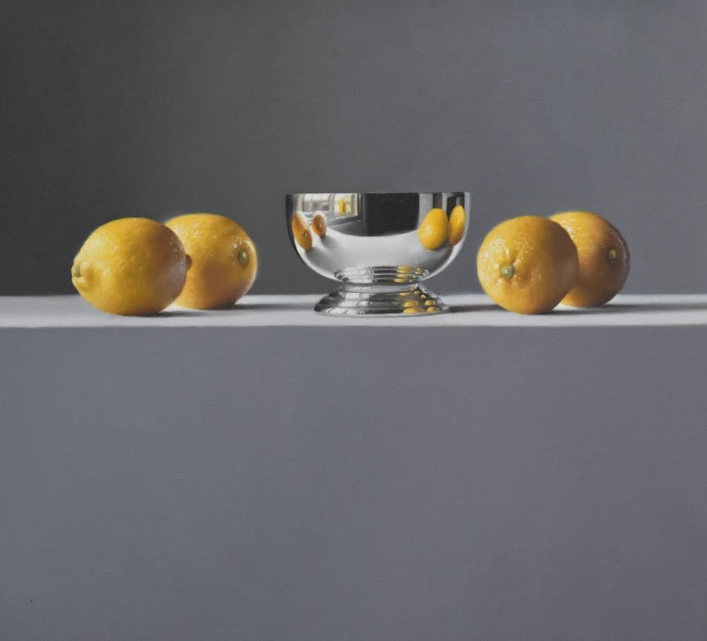 Sicilian Lemons with Silver Cup